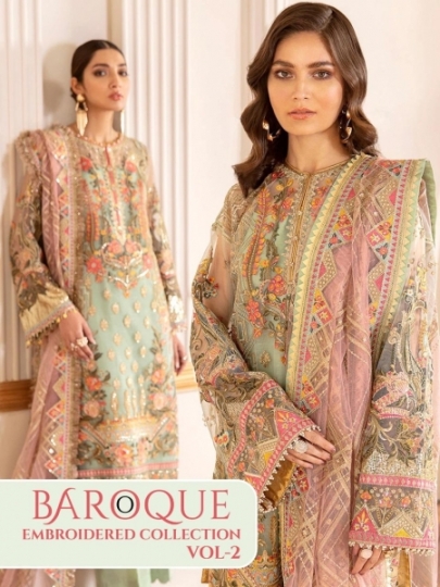 SHREE FABS BRINGS BAROQUE EMBROIDERED COLLECTION  (1)