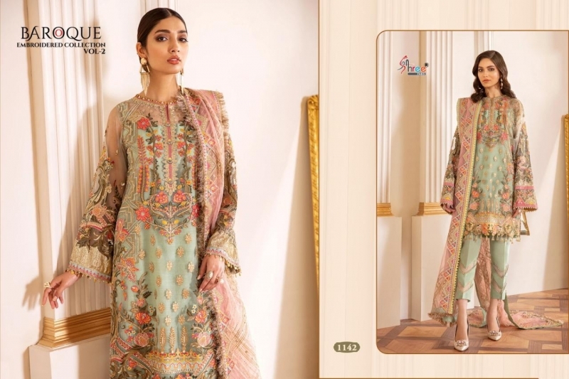 SHREE FABS BRINGS BAROQUE EMBROIDERED COLLECTION  (4)