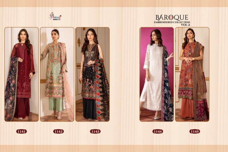 SHREE FABS BRINGS BAROQUE EMBROIDERED COLLECTION  (5)