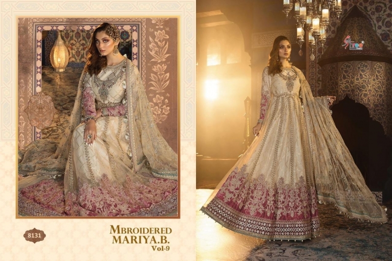 SHREE FABS EMBROIDERED MARIYA B VOL 9 HEAVY WEDDING PAKISTANI SUIT WHOLESALE DEALER BEST RATE BY GOSIYA EXPORTS SURAT  (1)