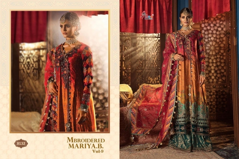 SHREE FABS EMBROIDERED MARIYA B VOL 9 HEAVY WEDDING PAKISTANI SUIT WHOLESALE DEALER BEST RATE BY GOSIYA EXPORTS SURAT  (2)