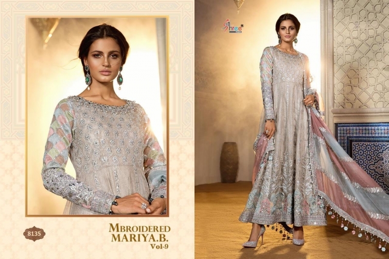 SHREE FABS EMBROIDERED MARIYA B VOL 9 HEAVY WEDDING PAKISTANI SUIT WHOLESALE DEALER BEST RATE BY GOSIYA EXPORTS SURAT  (8)