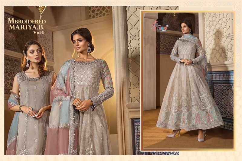 SHREE FABS EMBROIDERED MARIYA B VOL 9 HEAVY WEDDING PAKISTANI SUIT WHOLESALE DEALER BEST RATE BY GOSIYA EXPORTS SURAT  (9)