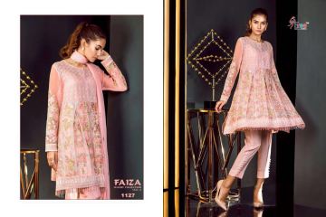 SHREE FABS FAIZA LUXURY COLLECTION VOL 4 GEORGETTE EMBROIDERED PAKISTANI STYLE (1)