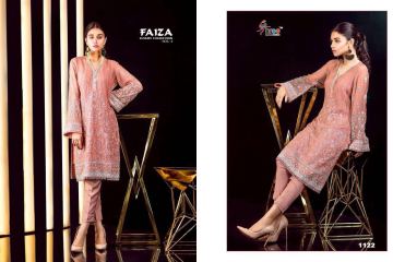 SHREE FABS FAIZA LUXURY COLLECTION VOL 4 GEORGETTE EMBROIDERED PAKISTANI STYLE (10)