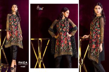 SHREE FABS FAIZA LUXURY COLLECTION VOL 4 GEORGETTE EMBROIDERED PAKISTANI STYLE (11)