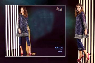 SHREE FABS FAIZA LUXURY COLLECTION VOL 4 GEORGETTE EMBROIDERED PAKISTANI STYLE (12)