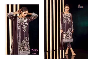 SHREE FABS FAIZA LUXURY COLLECTION VOL 4 GEORGETTE EMBROIDERED PAKISTANI STYLE (2)