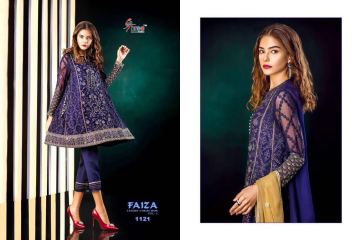 SHREE FABS FAIZA LUXURY COLLECTION VOL 4 GEORGETTE EMBROIDERED PAKISTANI STYLE (7)