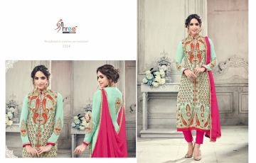 SHREE FABS FIRST CHOICE 19 GEORGETTE EMBROIDERED PARTY WEAR SUITS WHOLESALE T (1)