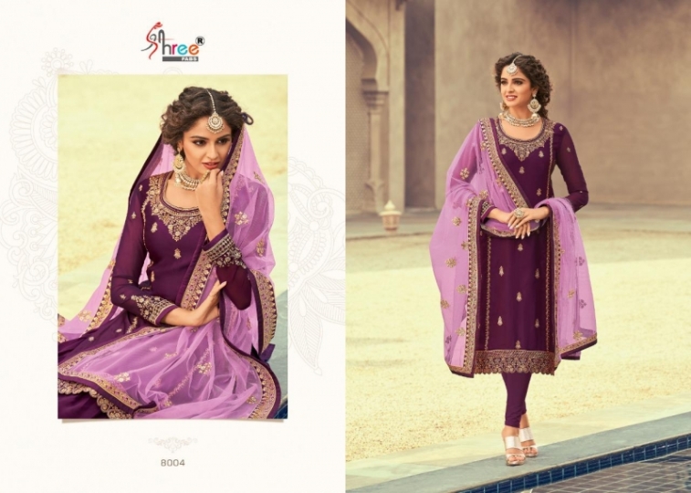 SHREE FABS FLORINA GEORGETTE WEDDING WEAR DRESS MATERIAL BEST RATE BY GOSIYA EXPORTS SURAT (12)