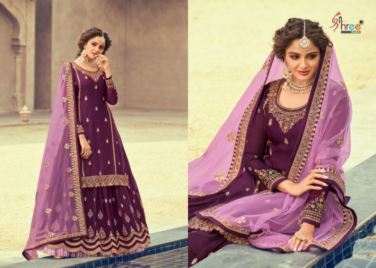 SHREE FABS FLORINA GEORGETTE WEDDING WEAR DRESS MATERIAL BEST RATE BY GOSIYA EXPORTS SURAT (13)