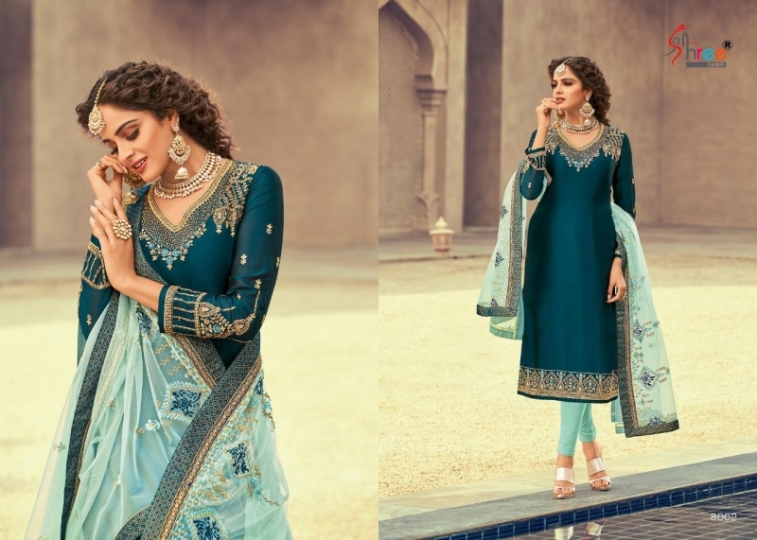 SHREE FABS FLORINA GEORGETTE WEDDING WEAR DRESS MATERIAL BEST RATE BY GOSIYA EXPORTS SURAT (3)