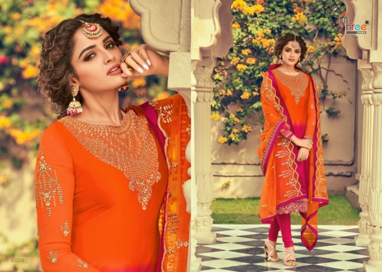 SHREE FABS FLORINA GEORGETTE WEDDING WEAR DRESS MATERIAL BEST RATE BY GOSIYA EXPORTS SURAT (7)