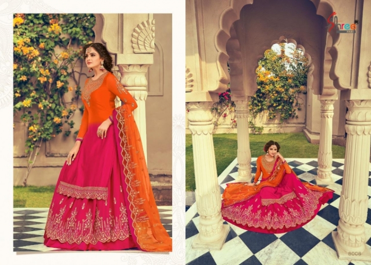 SHREE FABS FLORINA GEORGETTE WEDDING WEAR DRESS MATERIAL BEST RATE BY GOSIYA EXPORTS SURAT (9)