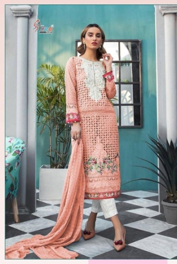 SHREE FABS MARIYA B LAWN BLOCK BUSTER VOL 5 HEAVY SIFLY WORK WHOLESALE  BEST RATE BY GOSIYA EXPORTS  (