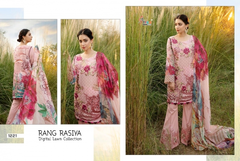 SHREE FABS PRESENTS RANG RASIYA DIGITAL LAWN  (13)