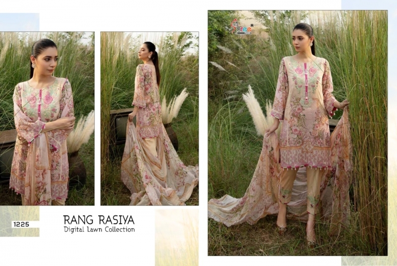 SHREE FABS PRESENTS RANG RASIYA DIGITAL LAWN  (8)