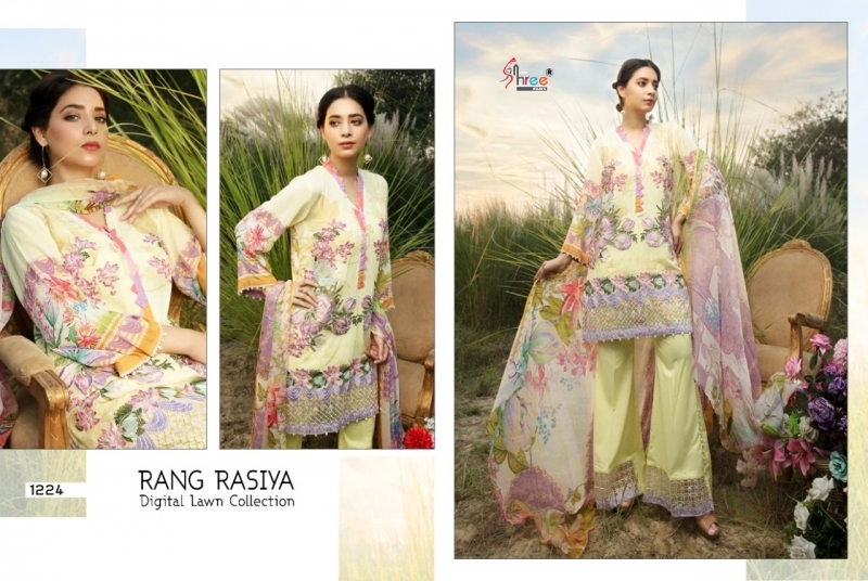 SHREE FABS PRESENTS RANG RASIYA DIGITAL LAWN  (9)