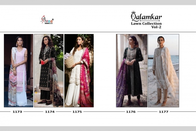 SHREE FABS QALAMKAR LAWN COLLECTION VOL 2 SUPPLIER  (4)