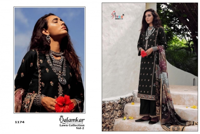 SHREE FABS QALAMKAR LAWN COLLECTION VOL 2 SUPPLIER  (5)