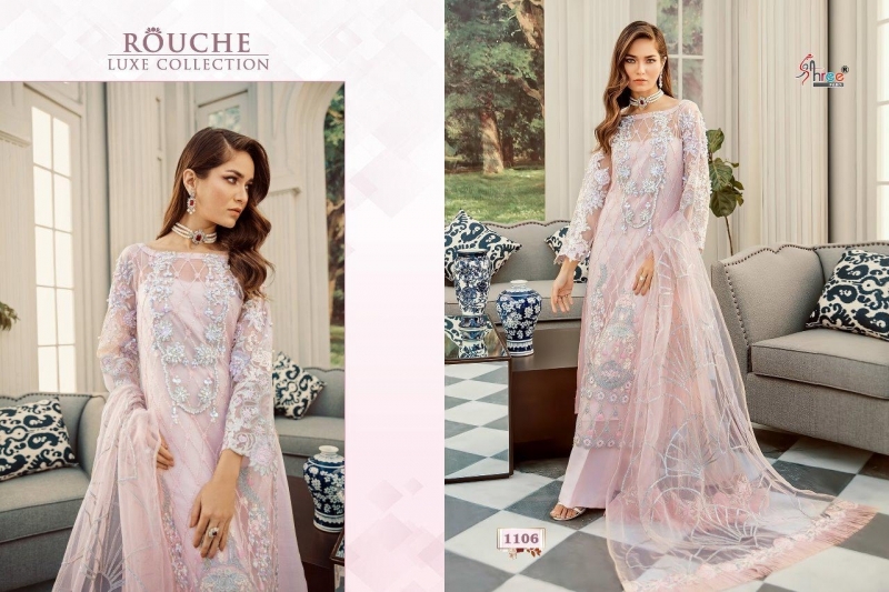 SHREE FABS ROUCHE LUXE COLLECTION 1106-1110 SERIES PAKISTANI SUITS COLLECTION BEST PRICE SUPPLIERS WHOLESALE DEA