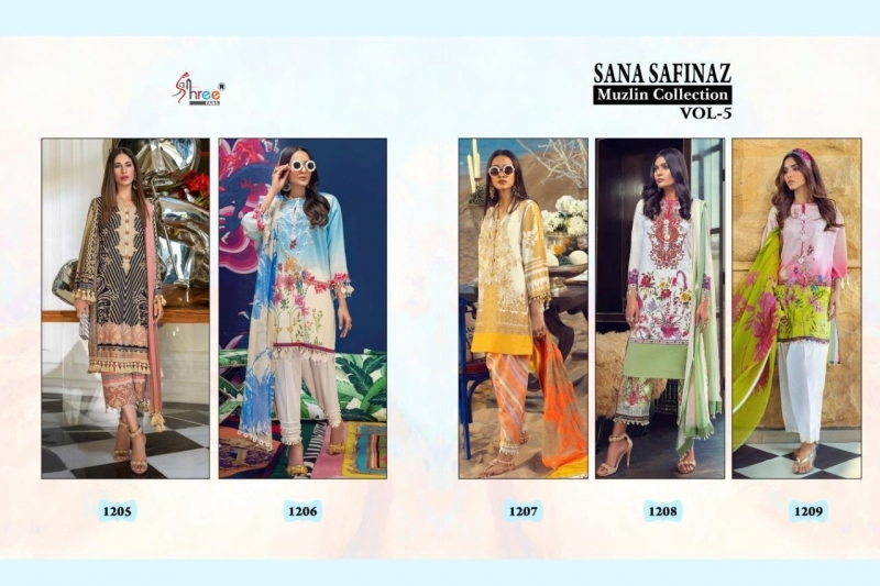 SHREE FABS SANA SAFINAZ MUZLIN COLLECTION VOL.5  (8)