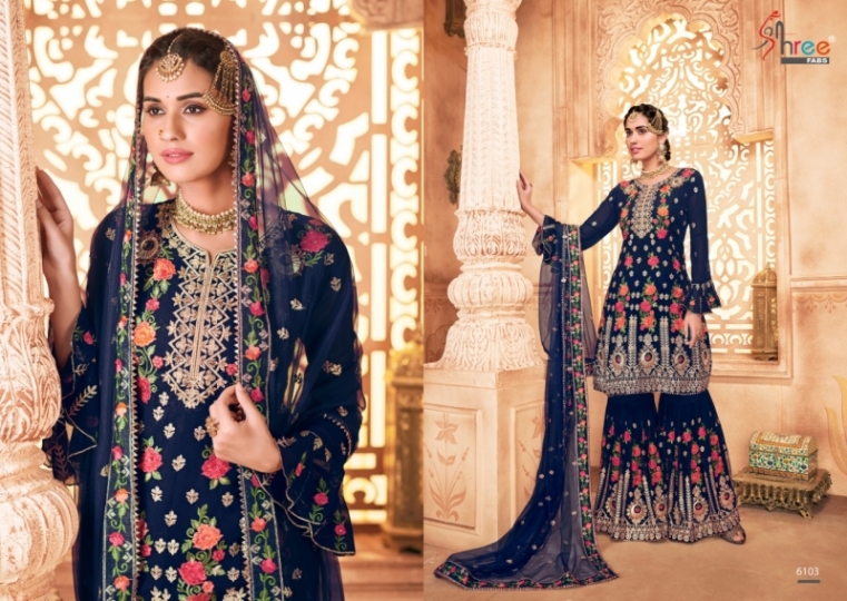 SHREE FABS SHEHNAI BRIDAL COLLECTION VOL 20 HEAVY SHARARA SUIT WHOLESALE DEALER BEST RATE BY GOSIYA EXPORTS SURAT (1)