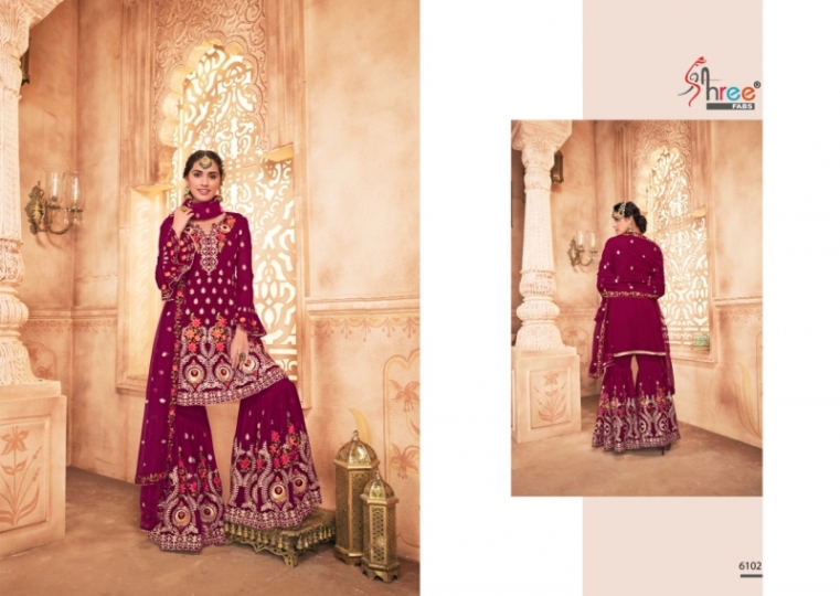 SHREE FABS SHEHNAI BRIDAL COLLECTION VOL 20 HEAVY SHARARA SUIT WHOLESALE DEALER BEST RATE BY GOSIYA EXPORTS SURAT (10)