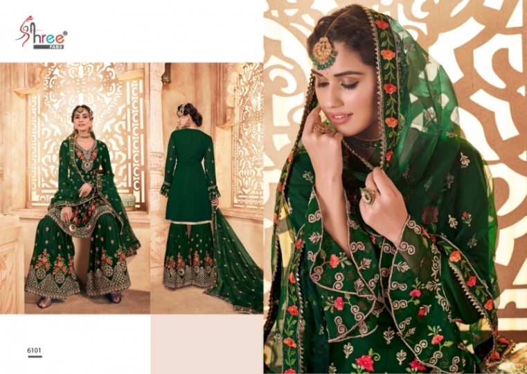 SHREE FABS SHEHNAI BRIDAL COLLECTION VOL 20 HEAVY SHARARA SUIT WHOLESALE DEALER BEST RATE BY GOSIYA EXPORTS SURAT (11)
