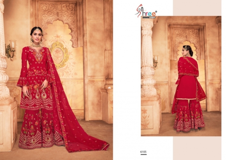 SHREE FABS SHEHNAI BRIDAL COLLECTION VOL 20 HEAVY SHARARA SUIT WHOLESALE DEALER BEST RATE BY GOSIYA EXPORTS SURAT (6)