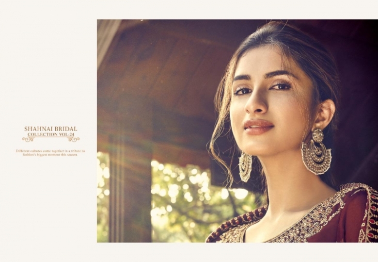 SHREE FABS SHEHNAI BRIDAL COLLECTION VOL-24 6119-6123 SERIES DESIGNER SHARARA SUITS COLLECTION WHOLESALE DEALER BEST (514)