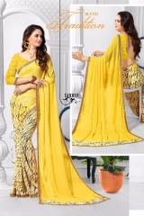 SHREE KUSHAL NAIRA EXCLUSIVE FANCY PRINTED GEORGETTE SAREE CATALOG AT BEST RATE BY GOSIYA EXPORTS (11)