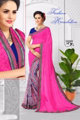 SHREE KUSHAL NAIRA EXCLUSIVE FANCY PRINTED GEORGETTE SAREE CATALOG AT BEST RATE BY GOSIYA EXPORTS (17)