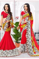 SHREE KUSHAL NAIRA EXCLUSIVE FANCY PRINTED GEORGETTE SAREE CATALOG AT BEST RATE BY GOSIYA EXPORTS (19)