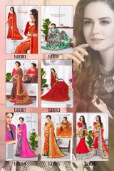 SHREE KUSHAL NAIRA EXCLUSIVE FANCY PRINTED GEORGETTE SAREE CATALOG AT BEST RATE BY GOSIYA EXPORTS (2)