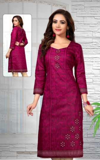 SHREE MEENAXI COTTON GUDIYA RANI DAILYWEAR COTTON KURTI  (11)