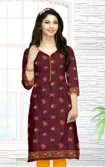 SHREE MEENAXI COTTON GUDIYA RANI DAILYWEAR COTTON KURTI  (14)