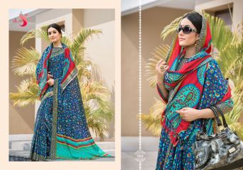 SILK VILAA SAREE COLLECTION WITH PASHMINA SHAWL COLLECTION ONLINE WHOLESALE RATE (3)