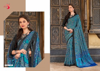 SILKVILLA PASHMINA 3 CATALOG SILK SAREES WITH SHAWL COLLECTION WHOLESALE SUPPLIER BEST RATE BY GOSIYA EXPORTS SURAT (6)