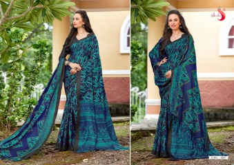 SILKVILLA PASHMINA 3 CATALOG SILK SAREES WITH SHAWL COLLECTION WHOLESALE SUPPLIER BEST RATE BY GOSIYA EXPORTS SURAT (7)