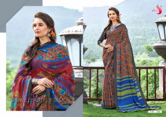SILKVILLA PASHMINA 3 CATALOG SILK SAREES WITH SHAWL COLLECTION WHOLESALE SUPPLIER BEST RATE BY GOSIYA EXPORTS SURAT (9)