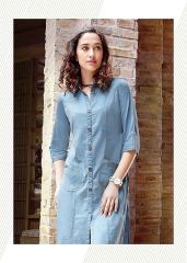 SPARROW KUMB X HEAVY COTTON DENIM KURTIS COLLECTION WHOLESALE SUPPLIER BEST RATE BY GOSIYA EXPORTS SURAT (11)