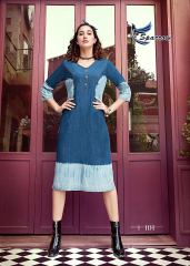 SPARROW KUMB X HEAVY COTTON DENIM KURTIS COLLECTION WHOLESALE SUPPLIER BEST RATE BY GOSIYA EXPORTS SURAT (3)