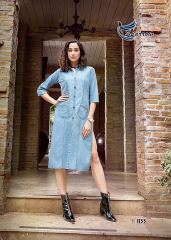 SPARROW KUMB X HEAVY COTTON DENIM KURTIS COLLECTION WHOLESALE SUPPLIER BEST RATE BY GOSIYA EXPORTS SURAT (6)