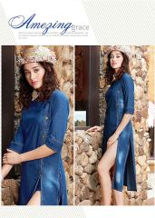 SPARROW KUMB X HEAVY COTTON DENIM KURTIS COLLECTION WHOLESALE SUPPLIER BEST RATE BY GOSIYA EXPORTS SURAT (7)