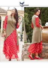 SPARROW KUMB XPERIA CATALOG GEORGETTE PARTY WEAR KURTIES WHOLESALER BEST RATE BY GOSIYA EXPORTS SURAT (12)