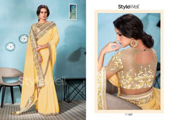 STYLEWELL BY FLORENCIYA CATALOG FANCY PARTY WEAR EMBROIDERED SAREES COLLECTION (5)