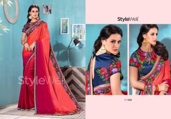STYLEWELL BY FLORENCIYA CATALOG FANCY PARTY WEAR EMBROIDERED SAREES COLLECTION (6)