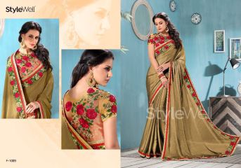 STYLEWELL BY FLORENCIYA CATALOG FANCY PARTY WEAR EMBROIDERED SAREES COLLECTION (7)